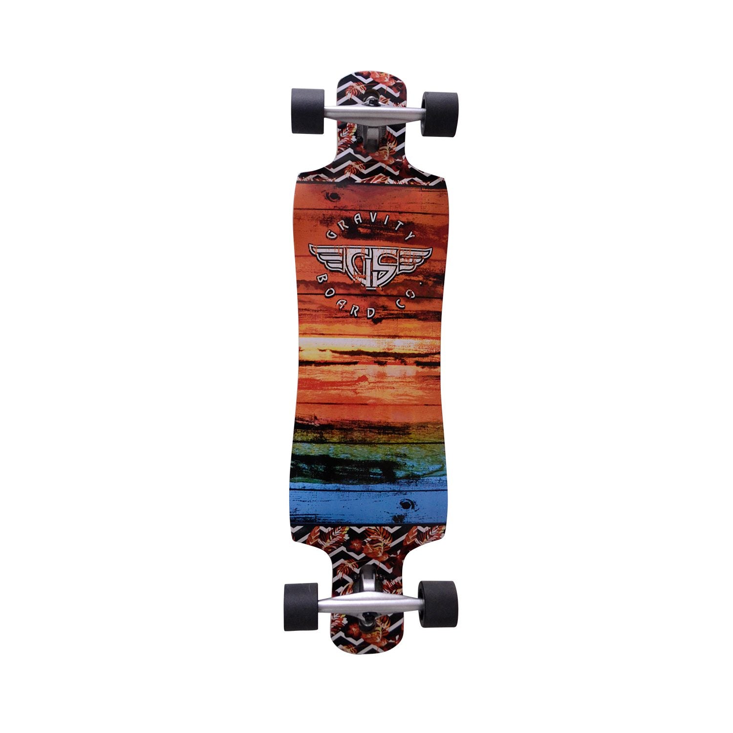 Gravity Skateboard カラフルデザイン Gravity Pop Grunge Cruiser Longboard - Gravity Boards